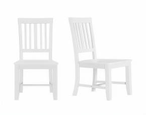Jgo. 2 Sillas D/Madera Blanca P/Comedor Respaldar T/Listones, Stylewell.