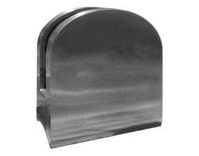 Soporte U Para Vidrio 12Mm Solido Acero Inox Cepillado 304, 65X44X27Mm, 42.4 Mm