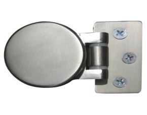 Bisagra Base Rectangular Redonda Para Vidrio De 8-10Mm