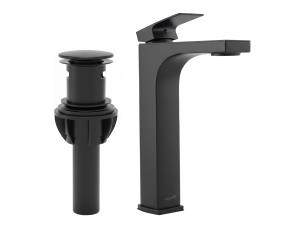 GRIFO PARA LAVAMANOS NEGRO MATE  PFISTER ADMIRAL  1.2GPM