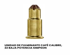 Unidad D/Fulminante Café Calibre ,22 Baja Potencia Simpson