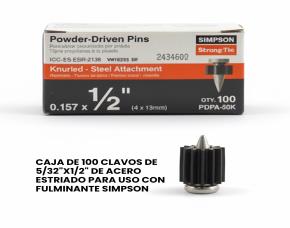 CAJA DE 100 CLAVOS DE 5/32\