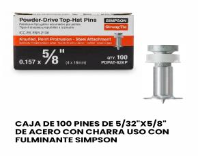 CAJA DE 100 PINES DE 5/32\