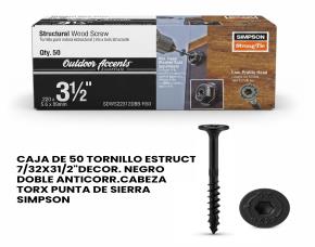 CAJA DE 50 TORNILLO ESTRUCT 7/32X31/2\