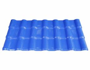 Lamina Teja Española Azul Resina Acrilico Asa Pvc 22´(6.71Mtx1.05)Cubre 6.18Mt2 Con 2 Cresta...