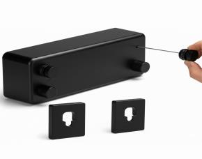 Tendedero Retractil Doble 14 Negro