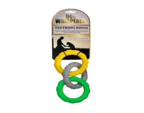 Set 3 Rings Masticables Escencia Vainilla P.mascotas Surtido De Colores