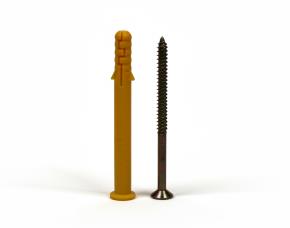 Juego De Tornillo Con Expansor Para Sujetador Vigueta Madera Plastica