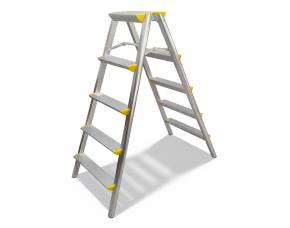 Escalera Tipo Tijera 4 Doble, Aluminio 3 Escalones