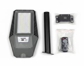LAMPARA LED PARA CALLE CON PANEL SOLAR 120W INTEGRADO, LUZ DIA 800LM
