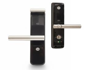 Cerradura Tubular Digital Ymf30A 320Mm Con Manija, Uso Codigo, Tarjeta, Para Puerta Madera, Me...