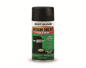 Pintura Spray Alta Temperatura Negro Semi Brillo 12 Oz, Rust-Oleum
