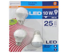 Paquete  3 Bombillo 82677 Bulbo Led Luz Dia 10A19/F/865