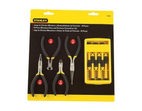 Juego  De 4 Alicates Miniatura Y 6 Destornillador  De Precisión