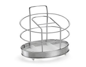 Porta Cubiertos Cromado Acero Inox