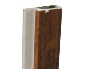 Final Para Panel 3D Estructural De Pvc Uv 18X10Mmx2.9Mt Roble Cafe