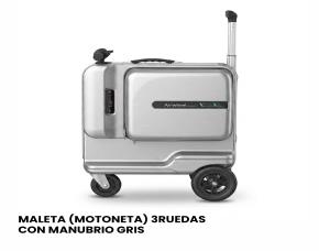 Maleta (Motoneta) 3Ruedas Con Manubrio Gris