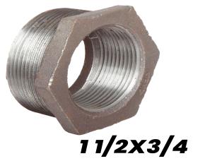 Bushing Hexagonal Galvanizado 1 1/2X3/4\