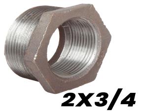 Bushing Hexagonal Galvanizado 2X3/4\