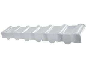 Canal Para Lamina Teja Española Blanca 3.45´ (1.05Mtx0.22)