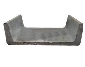Canal U Galvanizado 160Mmx60Mmx6Mmx6Mts (6 1/4X2 3/8X1/4\