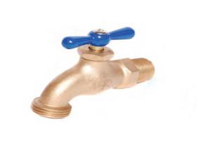 Llave P/Jardin  Bronce Solido 1/2X3/4\