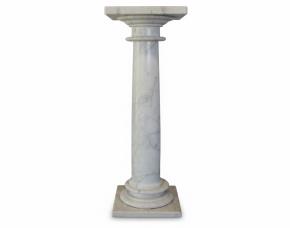Columna De Marmol Decarrara 1.10Mt Alto 16Cm/14Cm Color Calacatta