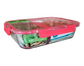 Porta Alimentos Hermetico De Vidrio Con Division 51 Oz