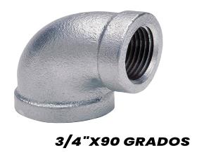 Codo Galvanizado 3/4\