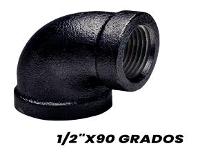 Codo Hierro Negro 1/2\
