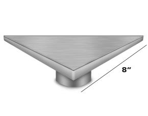 Drenaje Esquinero Acero Inox 316 Marino Satin 8X8X3 Descarga 2\
