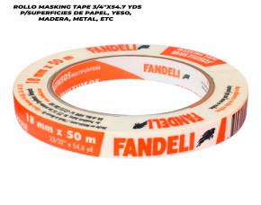 Rollo Masking Tape 3/4\