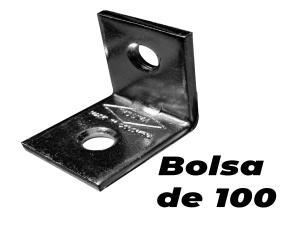 Bolsa/100 Escuadra Refuerzo 1 1/4\