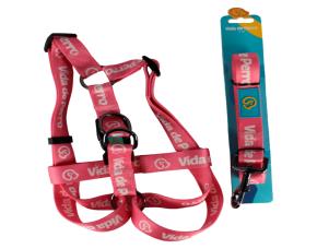 Arnés De Nylon Para Perros Con Correa Arnés 13.8-19.7 Pulgs Peso Perro 11-37.5 Lbs