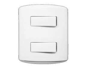 Interruptor Doble Color Blanca