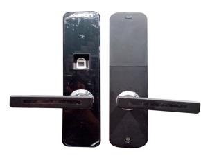 Cerradura Electronica Digital Inteligente Negro Izquierda Codigo Qr Con Aplicación Remota Par...