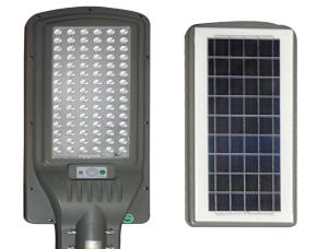 Lampara Calle Led Plastico Con Panel Solar 90W 900Lm 7000K Ip65