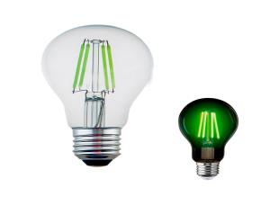 Bombillo Led 4W Verde A60/E27/110-130V/650Lm