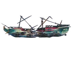 Accesorio Para Pecera De Barco 8.7*8.7*6Cm