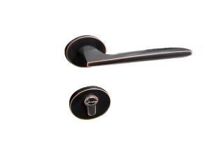 Set D/Cerradura P/Embutir C/Deadblot Sencill D/Perilla Bronce Quemado 72X50Mm (Mg-8001R01-Matt...