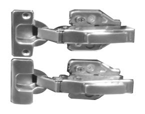 Par Bisagra Hidraulica100º P/Mueble 3D Flush Regulable 3 Lados