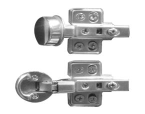 Par Bisagra Hidraulica 100º P/Puerta Vidrio Escondida