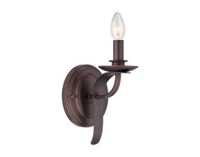 Lampara De Pared Tipo Vela 1 Luz Austin Bronce