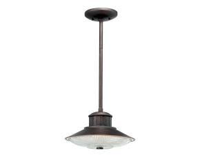 Lampara De Techo Mini Colgante Con Vidrio Prismatico Claro 3 Luces Semi Flush Bronce