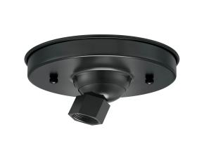 Roseta Para Bombillo Negro Satinado