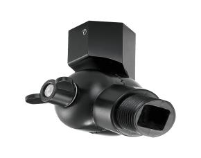Adaptador Giratorio Para Cabeza De Lampara  Negro Satinado
