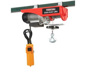 Tecle Electrico, Capacidad 440 Lbs/20 Ironton, Motor 5/8Hp , 120V. Incluye Cable 1/8\