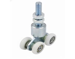 Rodo Pequeño Nylon/Galv.cuadruple Rotatorio 80Kg. Para Riel Pequeño