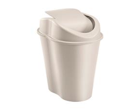 Papelera Style Tapa Vaiven 50L Taupe 48.9X34.0X69.3Cm