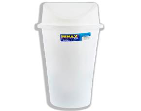 Papelera Style Tapa Vaivén Color Blanco 25 Litro (6.6 Galones)